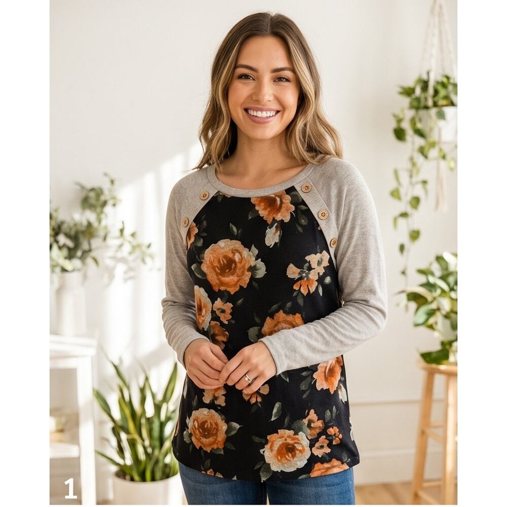 Haptic by Holly Floral Blouse shirt